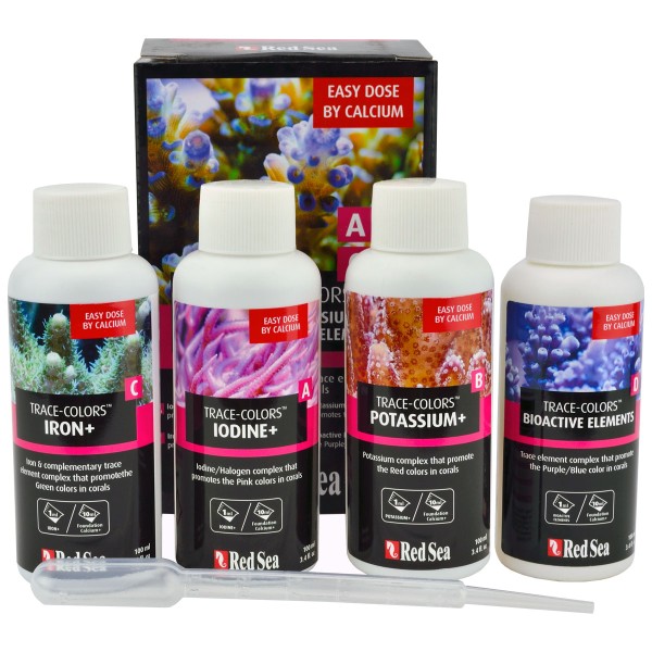 Red Sea Trace Colors Starter Kit A,B,C&D 4x100ml