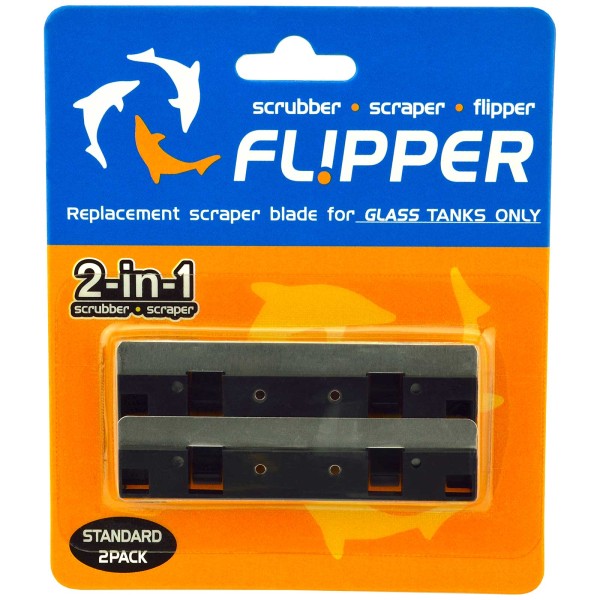 Flipper Standard Edelstahl-Ersatzklingen Glas - 2er Set