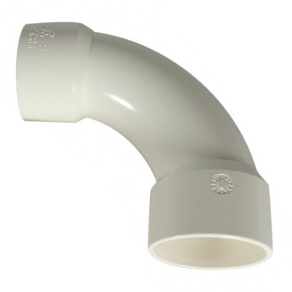 PVC 90° Bogen Ø 40mm weiß