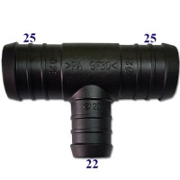 T-Stück Reduzierer 25-25/22 mm