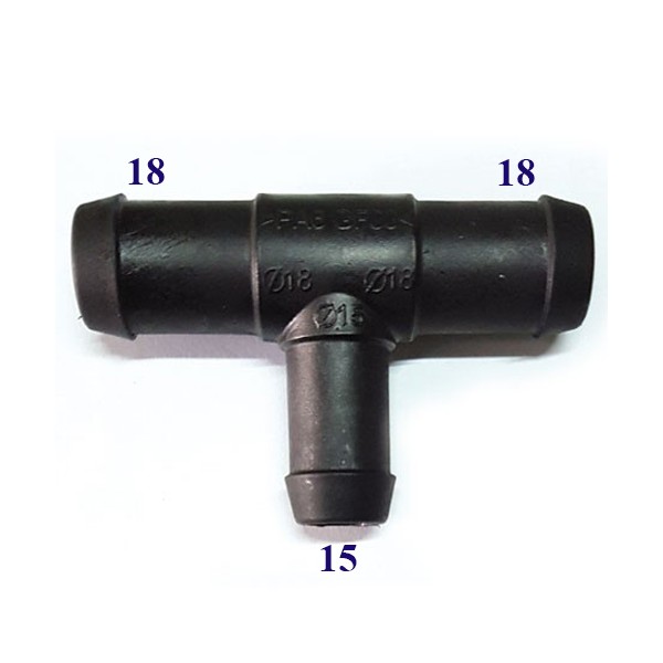 T-Stück Reduzierer 18 / 15 mm