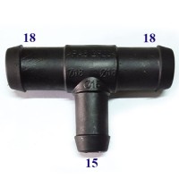 T-Stück Reduzierer 18 / 15 mm