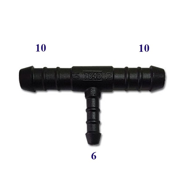 4x YOU.S Schlauchverbinder T-Stück 18x18x8mm - Reduzierstück Für Schläuche