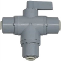 Spectrapure Drei-Wege Kugelhahn